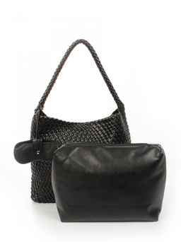 LACCOMA сумка СУ1053-0-черный эко кожа хлопок  фото 4