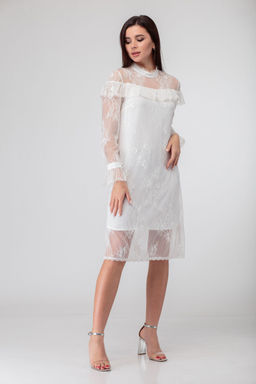 Платье ANELLI 684 белый  фото 7