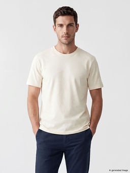 Regular Fit Basic Erkek Dry Touch Ti??rt