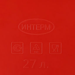 Таз овальный хозяйственный, 27 л, пластик, МИКС