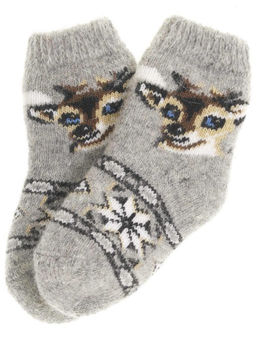 Носки детские "Оленёнок и орнамент" 6366-1