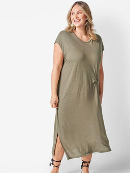 Женское льняное платье с вискозой ESMARA  фото 6