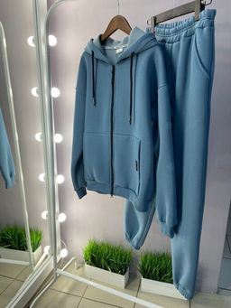 265М Костюм мужской на молнии, блюстоун (начес)