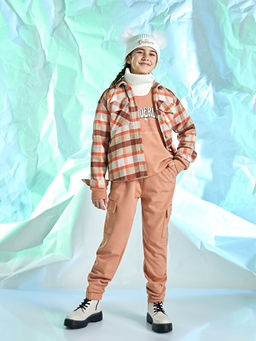 Ekose Uzun Kollu K?z ?ocuk G?mlek Ceket - Waikiki фото 2