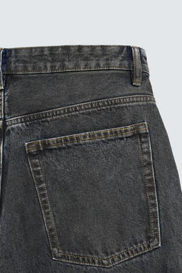 WAXED-EFFECT BAGGY FIT JEANS - Zara фото 7