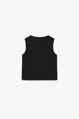 DOUBLE-BREASTED WAISTCOAT WITH GOLD BUTTONS - Zara фото 13