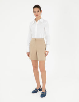 Beyaz Slim Fit Uzun Kollu G_mlek