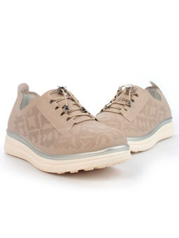 05-PDL206-1 BEIGE/BROWN Кроссовки женские (натуральная кожа) - Фабричный китай фото 11