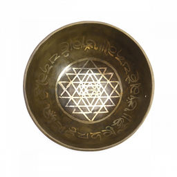 Чаша поющая ШРИ ЯНТРА ручная ковка 9 металлов вес от 300 до 500г d-12см h-6см ХРУПКОЕ - Сандаловый дом фото 5