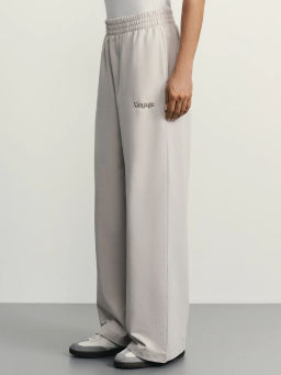 Базовые широкие трикотажные брюки / Zarina  фото 3