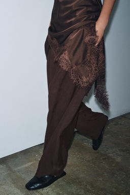 ZW COLLECTION CARROT TROUSERS WITH BUCKLE - Zara фото 10