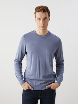 Bisiklet Yaka Erkek Triko Kazak