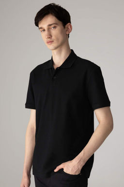 New Regular Fit K?sa Kollu Basic Duz Polo Tisort - Defacto фото 4