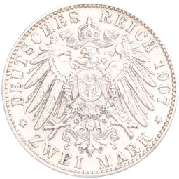 2 марки 1907 года D Германия (Бавария)