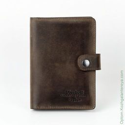 Мужская кожаная обложка для паспорта и автодокументов Dierhoff Д 6011-904 - Sergio valentini фото 8