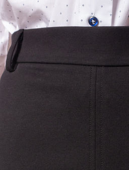 Юбка Vilatte D46.040 карандаш из джерси чёрный  фото 2