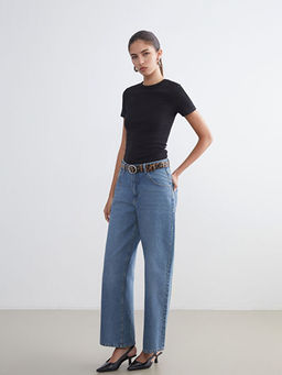 Bisiklet Yaka Kad?n Ti??rt