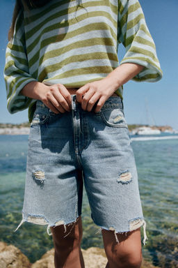 BERMUDA Z1975 DENIM ROTOS / Azul medio