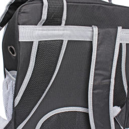 Рюкзак - переноска для животных "СТИЛЬНЫЙ БРО", цвет синий, 32*17*42/до13кг (Пакет и Лейбл)