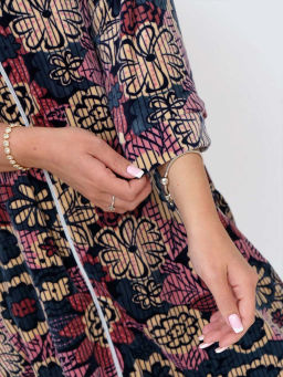 Халат женский, цвет красный