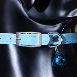 Ошейник Сияние с бусиной и бубенчиком, 29 х 1 см, ОШ 21-26, голубой - Пижон фото 7