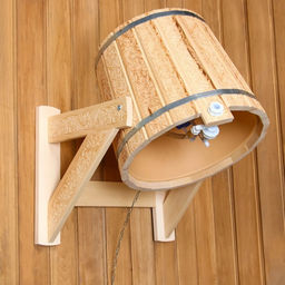 Обливное устройство для бани «Русский узор», 16 л, липа, пластиковая вставка