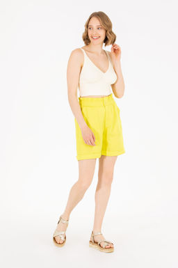 U. S. Polo Assn Женские неоново-желтые тканые бермуды-капри Неожиданная скидка в корзине - U.s. polo assn фото 15