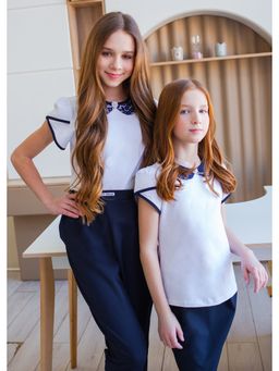 Блузка белый 202230609 - Nota bene фото 21