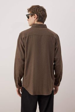 Lacivert Regular Erkek Flanel Nak?sl? Gomlek TMNAW26GO00010 - Trendyolmilla фото 15