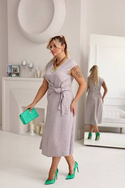 Платье А-368 серый - Angelika фото 2