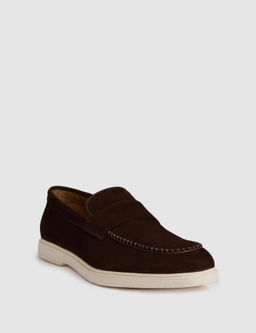 Kahverengi %100 Deri S_et Loafer Ayakkab_