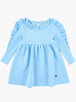 Оригинальное нарядное платье с длинными рукавами UD 6968 голубой - Mini maxi фото 5