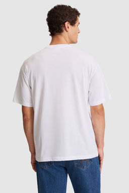Erkek Beyaz Comfort Fit Bisiklet Yaka TiЕГrt - U.s. polo assn фото 5