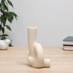 Ваза Узел, 11?5?18 см, керамика, белая - Take it easy фото 2