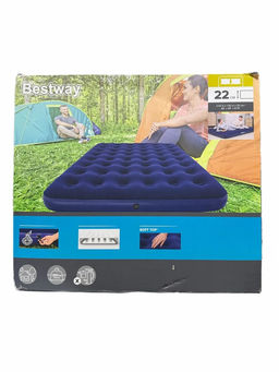 УЦЕНКА. Матрас-кровать надув. 152*203*22см флокир. покрытие (67003,"Bestway") до 300кг, в НЕМНОГО МЯТОЙ коробке