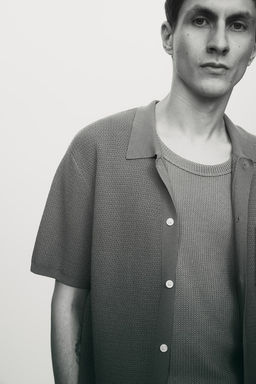 Camisa en punto texturizado Regular Fit - H&m фото 2
