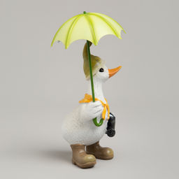 СТАТУЭТКА УТКА ПОД ЗОНТИКОМ 10,5Х12Х20 СМ - Lefard фото 5