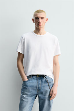 CAMISETA REGULAR FIT / Blanco - Zara фото 2