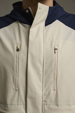 Ветровка с капюшоном Темно-синий/Бежевый - Anta фото 5