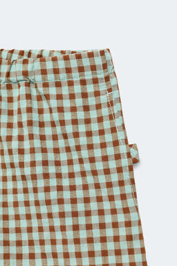 2-14 A?OS/ BERMUDA CUADRO VICHY LIMITED EDITION / Turquesa - Zara фото 3