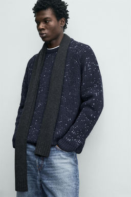 CHENILLE CONTRAST JUMPER - Zara фото 6