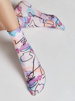 Цена за 2 пары. Носки Классические CONTE FANTASY Плотные носки с рисунком Fantasy mix