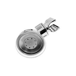 Держатель для душевой лейки ZEIN Z73, на вакуумной присоске, пластик, хром/оранжевый