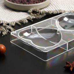 Форма для шоколада KONFINETTA «Любовь», 20×12×2.5 см, 2 ячейки 10×10×2 см, прозрачная