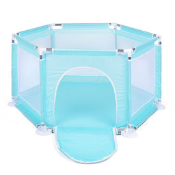 Манеж детский шестигранный (113*130*65) цвет бирюзовый