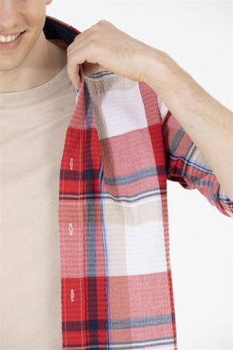 U. S. Polo Assn Мужская красная рубашка в шотландскую клетку - U.s. polo assn фото 14