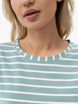 Лонгслив тельняшка хлопок 95%, лайкра 5% ,фисташковый