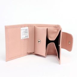 Портмоне женское Croco-ПР-906 натуральная кожа 1 отд, 4 карм, розовый флотер (114) 237585  фото 3