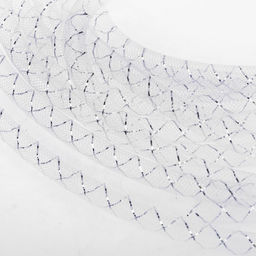 Бижутерная сетка-рукав, 8мм, 5 метров, цвет белый с серебристой нитью - Queen fair фото 3