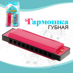 Губная гармошка Гармоника, с металлическим корпусом и футляром, цвета МИКС - Simaland фото 3